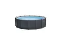 Produktbild: INTEX 26384GS Frame Pool 478x124cm Graphit Set Sandfilterpumpe Leiter Abdeckplane