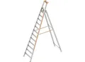 Produktbild: Layher Stufen-Stehleiter, einseitig begehbar, 12 Stufen inkl. Plattform