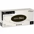 Produktbild: Maimed GmbH MaiMed® Nitril Black Einmalhandschuhe, Nitril, Puderfreie Einweghandschuhe mit mikrogerauten Fingerspitzen, unsteril, 1 Box = 100 Stück, Größe XL 76844