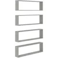Produktbild: vidaXL Wandregaleset, Hellgrau, Holz, 100x30x15 cm, Wohnzimmer, Regale, Wandregale