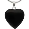 Produktbild: Obsidian, schwarz Herzanhänger | 2x2 cm