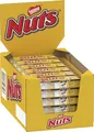 Produktbild: NESTLÉ NUTS Schokoriegel, der Klassiker mit ganzen Haselnüssen & Karamell umhüllt von Milchschokolade, 24er Pack (24x42g)