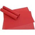 Produktbild: matches21 Tischset Platzset ELEGANCE edle Platzmatten 4er Set rot gewebt aus Kunststoff 45x30 cm/abwaschbar/erhältlich in vielen aufregenden Farben Platzdeckchen vom Tischwäsche Spezialist