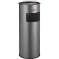 Produktbild: WESCO Standascher 50 in SILBER inklusive Abfallvolumen 50 Liter / Mülleimer / Ascher - Silber