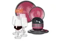Produktbild: Moritz Geschirr-Set Camping Geschirr Stone Red, 12 - 28 tlg, Geschirrset Campinggeschirr Picknick Set 4 Personen