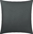 Produktbild: Erwin Müller Kuschelkissenbezug, Kissenhülle Nürnberg Doppel-Jersey, anthrazit Größe 40x40 cm - strapazierfest, temperaturausgleichend, mit Reißverschluss
