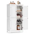 Produktbild: VASAGLE Badschrank weiß 60,0 x 30,0 x 110,0 cm