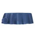 Produktbild: Tischdecke Gartentischdecke Blau 140x180 cm oval PVC Weichschaum rutschfest Outdoor wetterbestädnig Balkon Terrasse