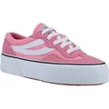 Produktbild: Superga 3041 Revolley Colorblock Platform Leder Damen Rosa/Weiß Turnschuhe