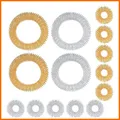 Produktbild: Finger Massageringe Set 14-teilig mit Massagearmbändern, Gold Silber, für Hände