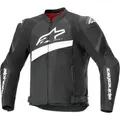 Produktbild: Alpinestars T-GP Plus R V4 Airflow perforierte Motorrad Textiljacke, schwarz-weiss, Größe M für Männer