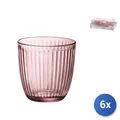 Produktbild: 6x Gläser Glas Pink Line, 29Cl, Bormioli Rocco