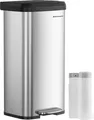 Produktbild: Abfallbehälter mit Deckel Pago 68 l silber