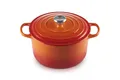 Produktbild: Le Creuset Hoher runder Bräter aus Gusseisen, 26cm, Ofenrot, 21195260902430