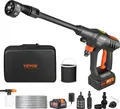 Produktbild: VEVOR Akku Hochdruckreiniger Kabellos Wasser Druckreiniger Spritzpistole Druckreinigerpistole (250W 21V, 50bar, zur mobilen Reinigung und Bewässerung, 4L/min, inkl. Zubehör, Ladegerät)