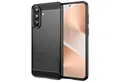 Produktbild: Wigento Handyhülle Für Samsung Galaxy A57 5G Carbon Brushed Design TPU Hülle Schwarz, Carbon Textur Schutzhülle Smart Case Cover