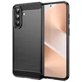 Produktbild: TPU Hülle für Samsung Galaxy A57 5G Carbon Fiber Design Textur Schutz Schwarz