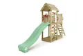Produktbild: Wickey Spielturm JoyFlyer – Garten-Klettergerüst mit Wellenrutsche & Sandkasten, 10-Jahre Garantie*, Kletterwand mit Klettersteinen