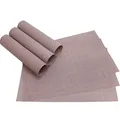 Produktbild: matches21 Tischsets Platzsets ELEGANCE alt-rosa gewebt 6er Set Kunststoff 45x30 cm abwaschbar Platzmatten Platzdeckchen