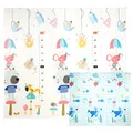 Produktbild: CCLIFE Krabbelmatte Baby Spielmatte Kinder 196x176x1cm Faltbar Spielteppich Spielunterlage Groß Rutschfest Beidseitig Tragbar Wasserdicht Innen Außen Bunt