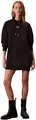 Produktbild: Calvin Klein Damen Hoodie Kleid Premium Terry Lang, Schwarz (Black), XS