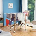 Produktbild: Zusammenklappbarer vertikaler Wäschetrockner mit Rädern Dreeyl InnovaGoods 38 Stangen