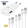 Produktbild: 3x 1.2m Original Samsung USB-C Ladekabel + 1x Original schnelllade Adapter weiß