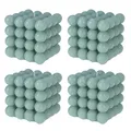 Produktbild: 4x Deko Bubble Kerze Grün Groß 10 x 10 cm Bubblekerze 630g Eckig Dekokerze