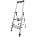 Produktbild: Stufen Stehleiter Krause Safepro Aluminium 2 Stufen leichte und kompakte Aluminium-Stehleiter 127204