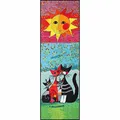 Produktbild: Salonloewe Rosina Wachtmeister Fußmatte waschbar Momenti 60x180 cm Wohn-Teppich Flur-Läufer Katzen bunt Designer