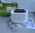 Produktbild: Philips Toaster – 2 Toastschlitze, 8Stufen, Brötchenaufsatz, Auftaufunktion, OVP