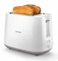 Produktbild: Philips HD2581 Toaster Brötchenaufsatz 8 Bräunungsstufen auftauen 830 Watt weiß