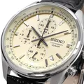 Produktbild: Seiko Conceptual Chronograph Vintage cremefarbenes Zifferblatt schwarzes...