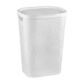 Produktbild: Curver Wäschesammler mit Deckel Infinity 60L weiß Kunststoff Luftzirkulation