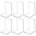 Produktbild: Kioneer 3 Paar Acryl-Buchstützen für Regale, rutschfest, für Schlafzimmer, Bibliothek, Büro, Schule und Schreibtisch-Organizer