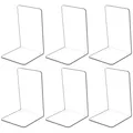 Produktbild: Buchstützen Acryl Transparent Regalstützen für Schreibtisch Büro Schule