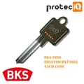 Produktbild: BKS PZ88 Nachschlüssel Ersatzschlüssel nach Code (Schlg. 50001 - 80453)