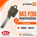 Produktbild: BKS PZ88 Ersatzschlüssel Nachschlüssel nach Code 50001–80453 Original CNC