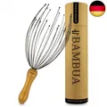 Produktbild: BAMBUA - Kopfmassage Spinne mit 24 Fingern - Bambusgriff - Hergestellt aus