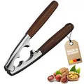 Produktbild: Westmark Nussknacker, Monopol Edition, Mit Holzgriffen, Länge: 18,1 cm, Zinkdruckguss, Estetico, Silber/Braun, 16803360
