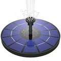 Produktbild: AISITIN 3,5W Solar Springbrunnen Solar Teichpumpe mit Solar Panel Eingebaute Batterie Wasserpumpe Solar Schwimmender Fontäne Pumpe mit 6 Fontänenstile für Garten, Vogel-Bad,Teich,Fisch-Behälter
