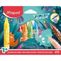 Produktbild: Maped Wachsmalstifte Jungle Fever Jumbo 861400, für Kleinkinder, 12 Stück