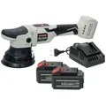 Produktbild: Dino KRAFTPAKET 15mm-18V-Akku Exzenter Poliermaschine Set mit 2 Akkus, Ladegerät 125mm Stützteller für Auto mit bürstenlosem Motor Digital-Display