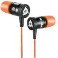 Produktbild: KLIM Fusion Kopfhörer in Ears mit Mikrofon - Langlebig - Innovativ: In-Ear Kopfhörer mit Memory Foam - 3.5 mm Jack - Sport Gaming In Ear Kopfhör... - Orange