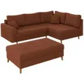 Produktbild: S-Style Möbel Ecksofa, Terracotta, Textil, Echtholz, Teilmassiv,Buche, Birke, 6-Sitzer, Füllung: Polyetherschaumkern, Eckteil, L-Form, Ottomane rechts, 231x161 cm, Blauer Engel, FSC Mix, Oeko-Tex®, Hergestellt in Europa, Wohnzimmer, Sofas & Couches, Wohnlandschaften, Ecksofas