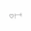 Produktbild: THOMAS SABO Ohrstecker Herzen 925 Sterlingsilber mit weißen Steinen SCH150204