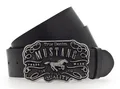 Produktbild: MUSTANG Leather Belt W100 Gürtel Black schwarz Neu