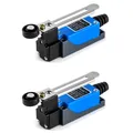 Produktbild: Endschalter 2 Stück ME-8108 Einstellbarer Rollenhebelarm DPDT NC NO für CNC F...