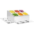 Produktbild: Gastronorm-Ständer mit 6 gn 1/6 Behältern Edelstahl Vidaxl