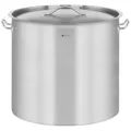 Produktbild: Royal Catering Kochtopf Edelstahl Kochtopf Induktion Topf Suppentopf Universaltopf 48 L Ø 40, Edelstahl, verschiedene Größen silberfarben 48 l | Ø 40 cm x 43 cm